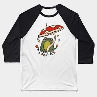 Cute mushroom frog design Baseball T-Shirt